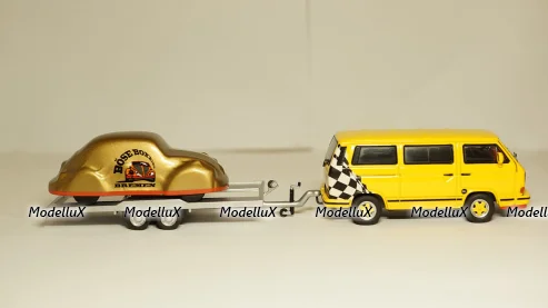 Volkswagen T3b Bus mit Hanger, Premium Classixxs 1:43