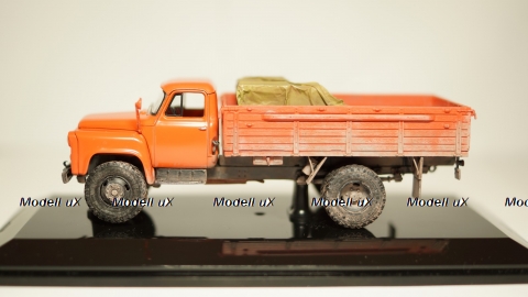 Газ 53Ф со следами эксплуатации и грузом, 1:43