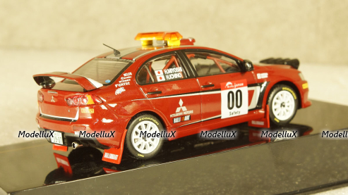 Mitsubishi Lancer Evo X #00 H.Hiyoshi Rally Japan Safety car 2007, KB1043, IXO 1:43