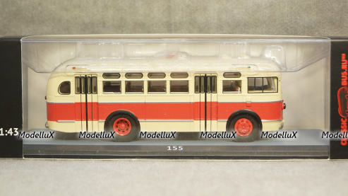 ЗИС 155 Москва-Клин бежево-красный, 04010D, Classicbus 1:43