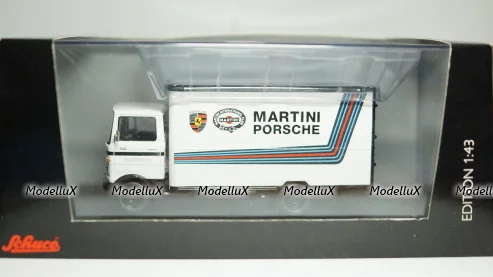Mercedes Benz LP 608 Koffer LKW Martini Racing, Schuco 1:43
