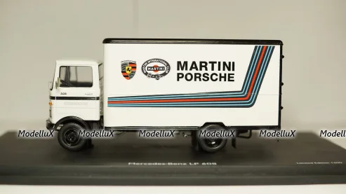 Mercedes Benz LP 608 Koffer LKW Martini Racing, Schuco 1:43