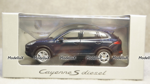 Porsche Cayenne E2 II S (958) Diesel 2015 dark blue, Minichamps 1:43