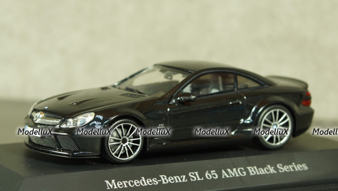 Mercedes SL65 AMG R230 2010 black, Minichamps 1:43