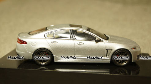 Jaguar XFR rhodium silver, IXO 1:43