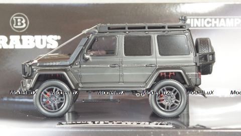 Mercedes G Brabus 550 Adventure 4X4²  2017 matt black, арт. 437037164, Minichamps 1:43