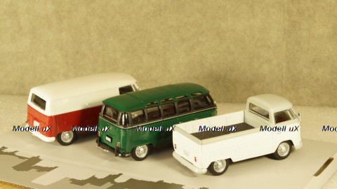 Volkswagen T1 Набор из 3шт, cara35308, Cararama 1:43