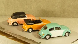 Volkswagen Beetle Набор из 3шт, cara35309, Cararama 1:43