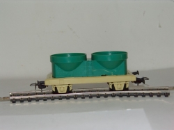 Вагон для сыпучих продуктов, зеленый