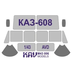 Окрасочная маска на остекление КАЗ-608 (AVD), KAV models M43006