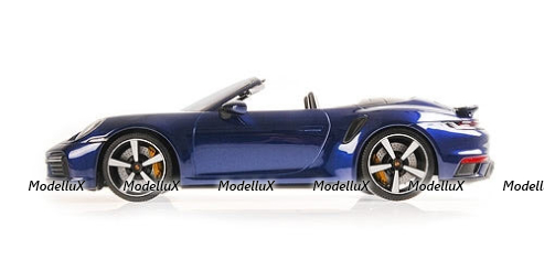 Porsche 911 (992) Turbo S Cabriolet 2020 Blue Metallic, 155069081, Minichamps 1:18