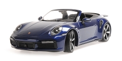 Porsche 911 (992) Turbo S Cabriolet 2020 Blue Metallic, 155069081, Minichamps 1:18