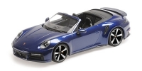 Porsche 911 (992) Turbo S Cabriolet 2020 Blue Metallic, 155069081, Minichamps 1:18