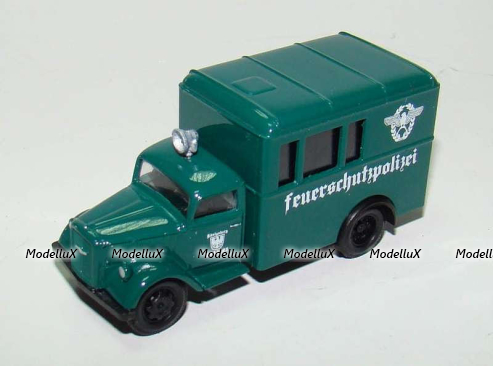Opel blitz полицейский автомобиль-фургон Германия Кенигсберг, КУМ 232 1:87