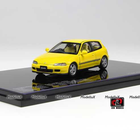 Honda Civic SiR II (EG6), Yellow, LCD43010, LCD 1:43