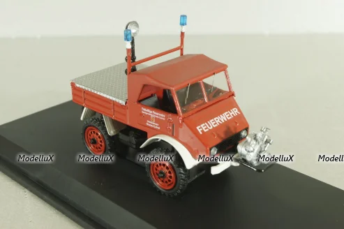 Mercedes Unimog 401 flatbed truck 4x4 Freiwillige Feuerwehr, 03118, Schuco 1:43