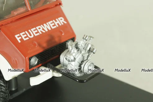Mercedes Unimog 401 flatbed truck 4x4 Freiwillige Feuerwehr, 03118, Schuco 1:43