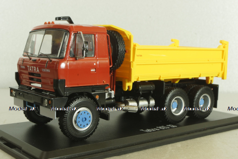 Tatra 815 S3 самосвал с трёхсторонней разгрузкой, красный/желтый, SSM1345, SSM 1:43