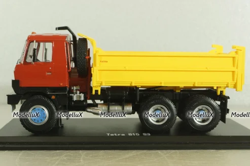 Tatra 815 S3 самосвал с трёхсторонней разгрузкой, красный/желтый, SSM1345, SSM 1:43