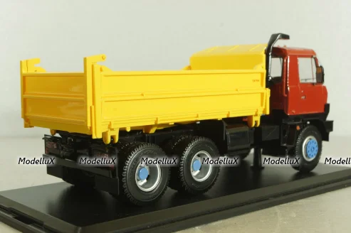Tatra 815 S3 самосвал с трёхсторонней разгрузкой, красный/желтый, SSM1345, SSM 1:43