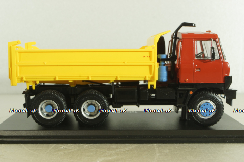 Tatra 815 S3 самосвал с трёхсторонней разгрузкой, красный/желтый, SSM1345, SSM 1:43