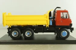 Tatra 815 S3 самосвал с трёхсторонней разгрузкой, красный/желтый, SSM1345, SSM 1:43