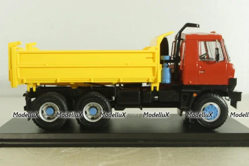 Tatra 815 S3 самосвал с трёхсторонней разгрузкой, красный/желтый, SSM1345, SSM 1:43