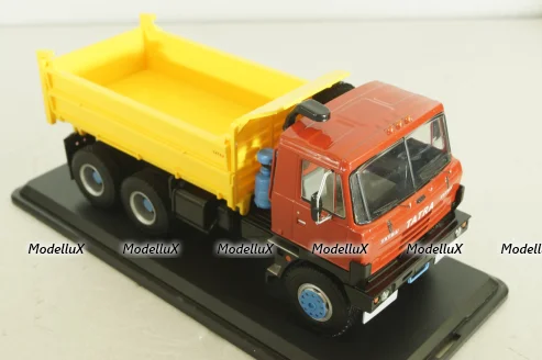Tatra 815 S3 самосвал с трёхсторонней разгрузкой, красный/желтый, SSM1345, SSM 1:43