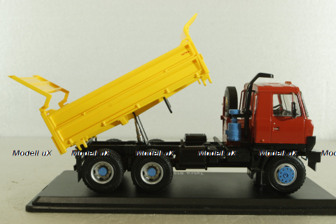 Tatra 815 S3 самосвал с трёхсторонней разгрузкой, красный/желтый, SSM1345, SSM 1:43