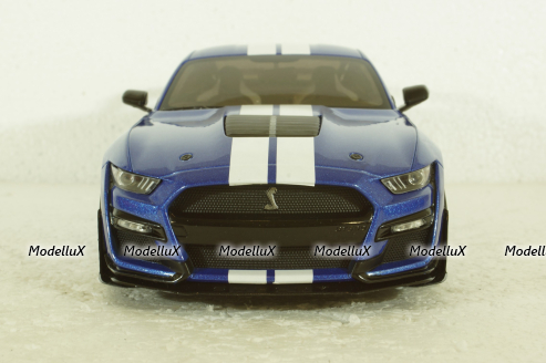 Ford Mustang Shelby GT 500 Fast Track bluemetallic/white, 1805901, Solido 1:18