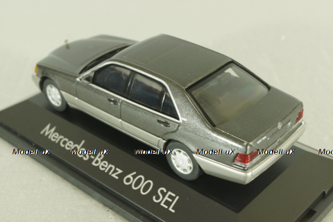 Mercedes-Benz 600 SEL (W140) 1991, grey, 070043, Herpa, 1:43