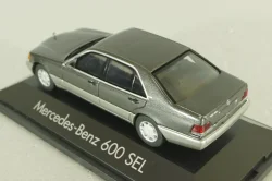 Mercedes-Benz 600 SEL (W140) 1991, grey, 070043, Herpa, 1:43