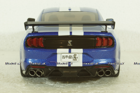 Ford Mustang Shelby GT 500 Fast Track bluemetallic/white, 1805901, Solido 1:18