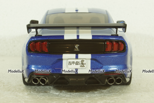 Ford Mustang Shelby GT 500 Fast Track bluemetallic/white, 1805901, Solido 1:18