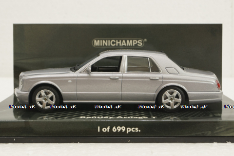 Bentley Arnage T, 2003, Silver, 436139074, Minichamps 1:43