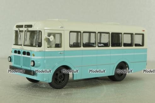 РАФ-976 автобус, белый/бирюзовый, Наши Автобусы №22, Modimio 1:43