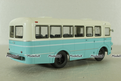 РАФ-976 автобус, белый/бирюзовый, Наши Автобусы №22, Modimio 1:43