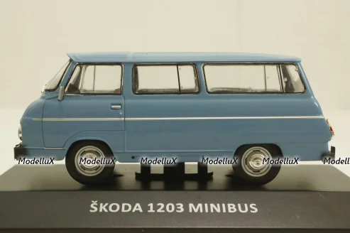 Skoda 1203 Minibus, blue, KALEIDOSKOP SKODA (DeAgostini) 1:43
