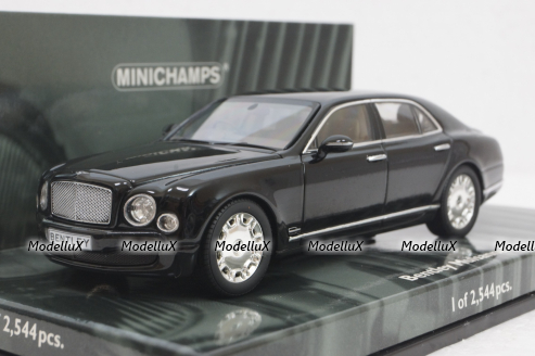 Bentley Mulsanne 2010, black, 436139900, Minichamps 1:43