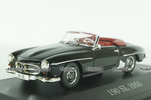 Mercedes 190SL, (R121), 1955 black, Altaya 1:43