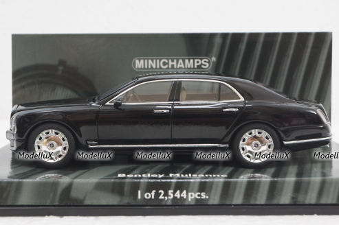 Bentley Mulsanne 2010, black, 436139900, Minichamps 1:43