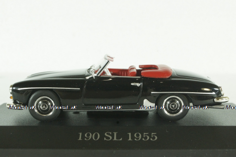 Mercedes 190SL, (R121), 1955 black, Altaya 1:43