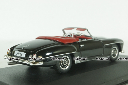 Mercedes 190SL, (R121), 1955 black, Altaya 1:43