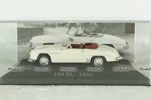 Mercedes 190SL, 1955 (R121), white, Altaya 1:43