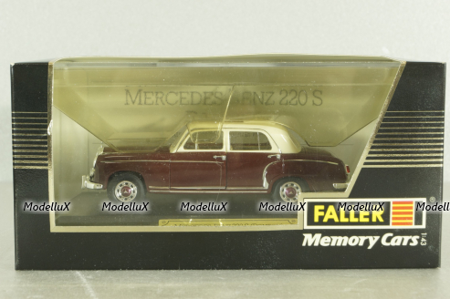 Mercedes 220 S Ponton (W180) 1956, dark red, 4325, Faller 1:43 
