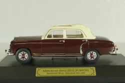 Mercedes-Benz 220 S Ponton (W180) 1956, dark red, 4325, dealer edition, Faller 1:43