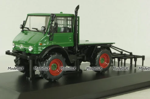 Mercedes Unimog U406 1977, green, Тракторы: история, люди, машины №137, Hachette 1:43
