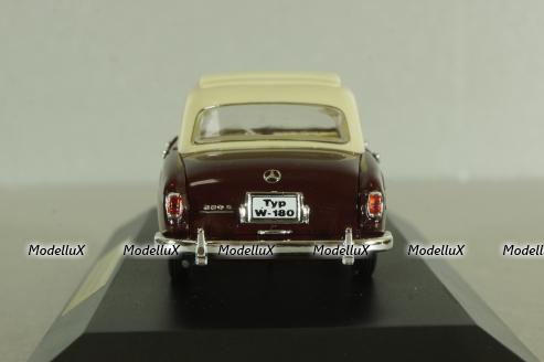 Mercedes 220 S Ponton (W180) 1956, dark red, 4325, Faller 1:43 