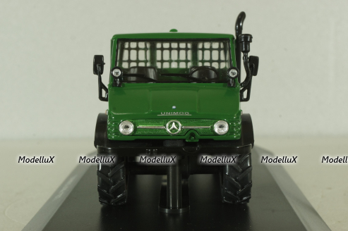 Mercedes Unimog U406 1977, green, Тракторы: история, люди, машины №137, Hachette 1:43