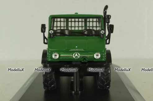 Mercedes Unimog U406 1977, green, Тракторы: история, люди, машины №137, Hachette 1:43